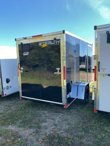 New 2026 Stealth Trailers 6X12 BLACK 6' 6" Cargo / Enclosed Trailer