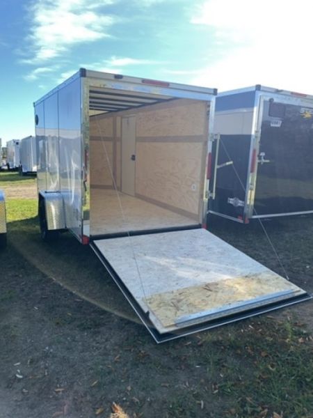 New 2027 Stealth Trailers 6X12 WHITE 6' Cargo / Enclosed Trailer