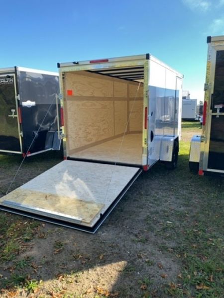New 2027 Stealth Trailers 6X12 WHITE 6' Cargo / Enclosed Trailer
