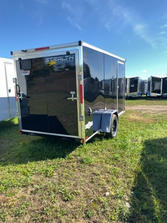 New 2026 Stealth Trailers 6X12 BLACK 6' Cargo / Enclosed Trailer