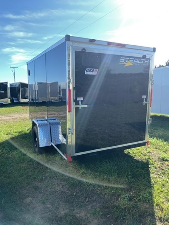 New 2026 Stealth Trailers 6X12 BLACK 6' Cargo / Enclosed Trailer