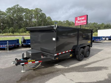 New 14LX-14C4A-BK BIG TEX 7' X 14' DUMP TRAILER W/ 4' SIDES
