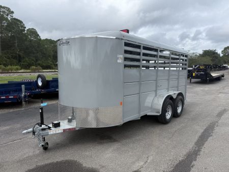 New 500ES-16 DELTA 6' X 16' X 6'6  TALL ECONOMY LIVESTOCK TRAILER
