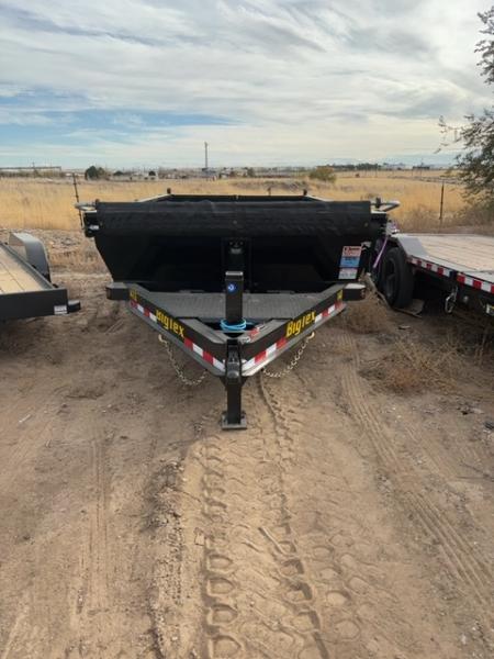 New 2027 Big Tex Trailers 7X14 HEAVY DUTY TELESCOPIC DUMP TRAILER 15.4K W/SLIDE IN RAMP