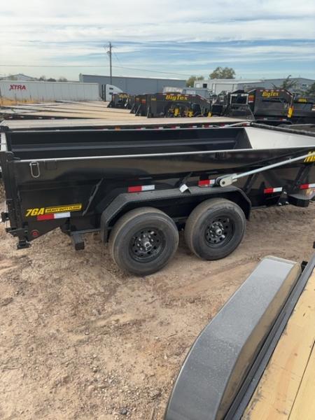 New 2027 Big Tex Trailers 7X14 HEAVY DUTY TELESCOPIC DUMP TRAILER 15.4K W/SLIDE IN RAMP