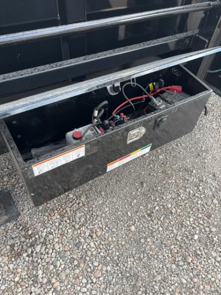 New 2027 Big Tex Trailers 7X14 HEAVY DUTY TANDEM AXLE GOOSENECK DUMP TRAILER 15.9K W/SLIDE IN RAMPS