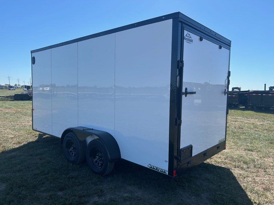 New 2027 Rock Solid 7x16 Tandem 7K Cargo w/ Ramp Door, 7' Interior Height, & .080 Exterior