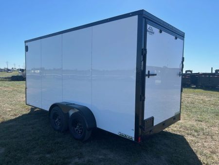 New 2027 Rock Solid 7x16 Tandem 7K Cargo w/ Ramp Door, 7' Interior Height, & .080 Exterior