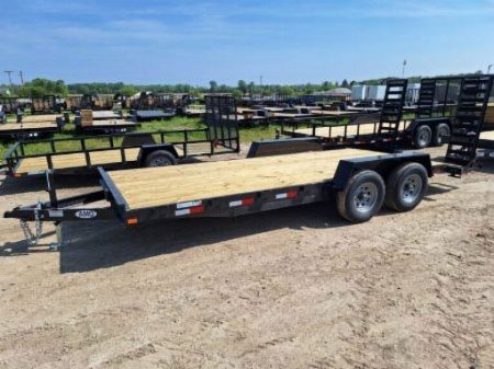 New 2027 AMO AMO 82"X18' SKID 10K Equipment Trailer Equipment Trailer
