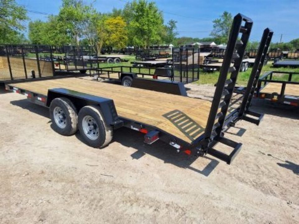 New 2027 AMO AMO 82"X20' SKID 10K Equipment Trailer Equipment Trailer
