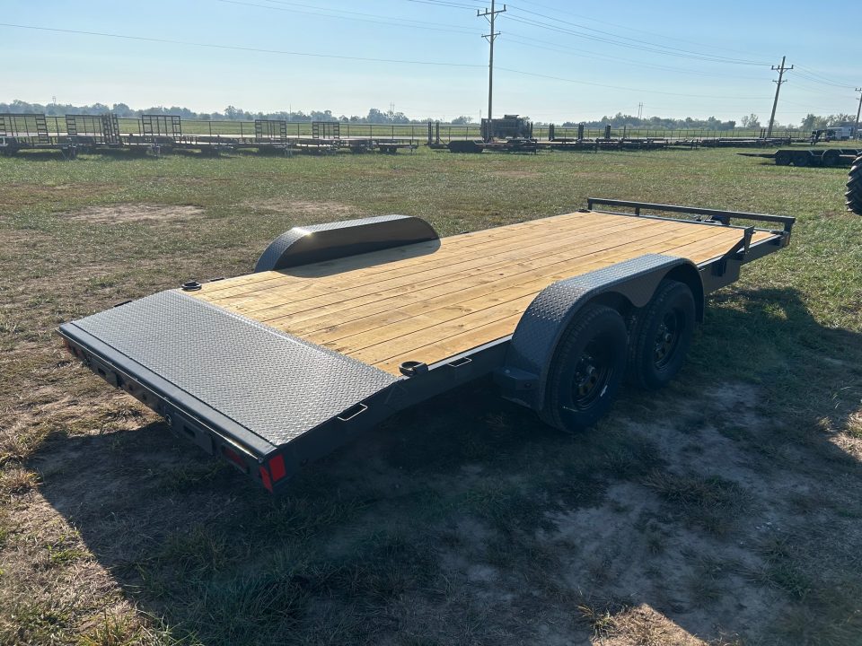 New 2027 Lamar 83x18 Tandem 7K Carhauler w/ 2' Dove & Slide In Ramps