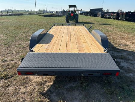 New 2027 Lamar 83x18 Tandem 7K Carhauler w/ 2' Dove & Slide In Ramps