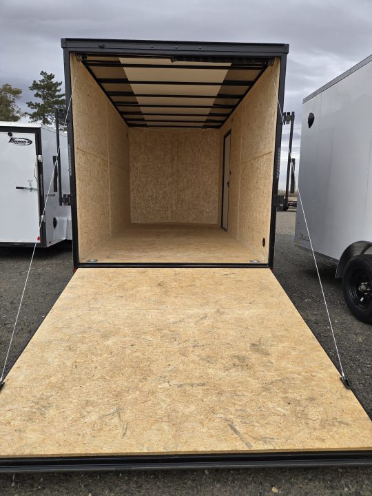 New 2026 Criterion 7X14 FLAT TOP VNOSE CARGO TRAILER W/REAR RAMP DOOR