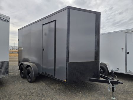 New 2026 Criterion 7X14 FLAT TOP VNOSE CARGO TRAILER W/REAR RAMP DOOR