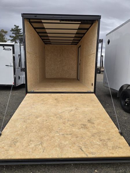 New 2026 Criterion 7X14 FLAT TOP VNOSE CARGO TRAILER W/REAR RAMP DOOR