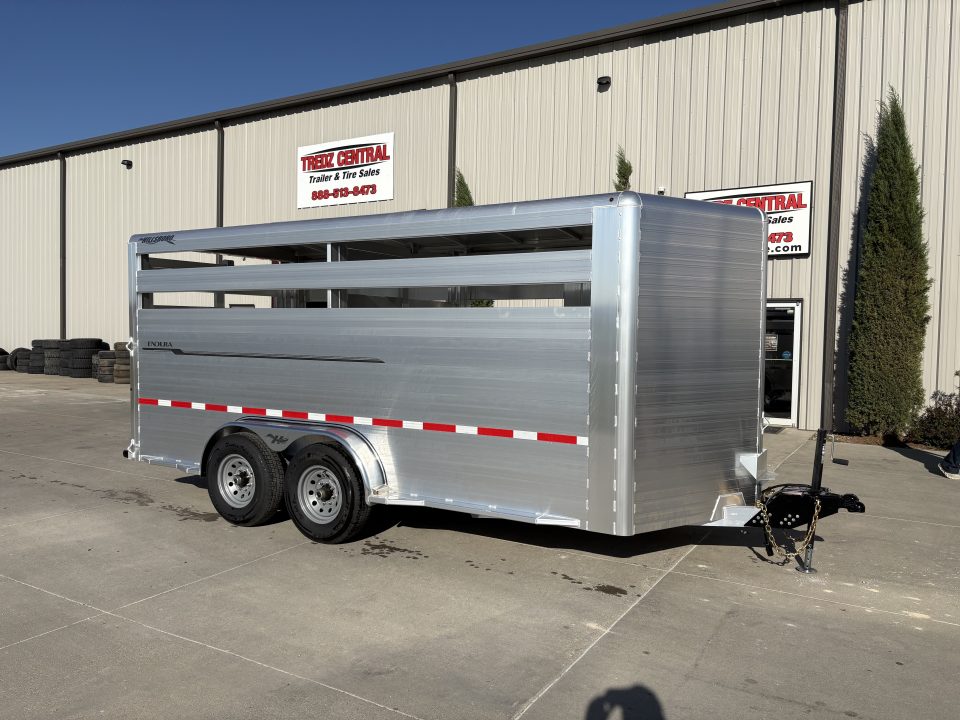 New 2027 Hillsboro 7x16 Livestock Trailer 7k axles