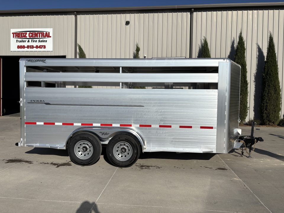 New 2027 Hillsboro 7x16 Livestock Trailer 7k axles