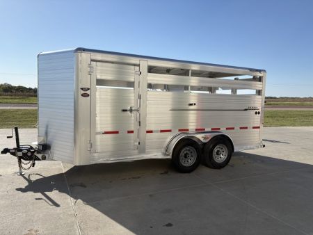 New 2027 Hillsboro 7x16 Livestock Trailer 7k axles
