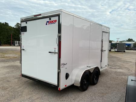 New 7 x 14 Outback DLX Flat Top V-Nose 7K STANDARD INTERIOR HEIGHT IS 7'0"