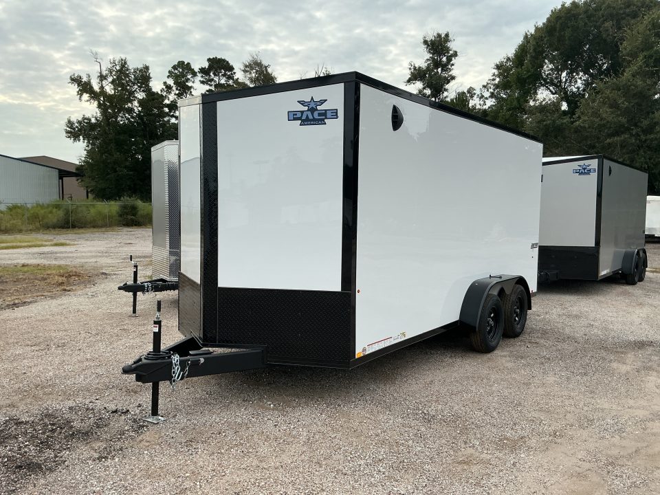 New 7 x 16 Journey SE Flat Top Sloped V-Nose 7K STANDARD INTERIOR HEIGHT IS 7'0"