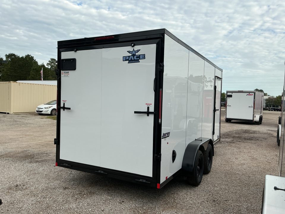 New 7 x 16 Journey SE Flat Top Sloped V-Nose 7K STANDARD INTERIOR HEIGHT IS 7'0"