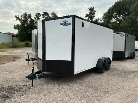 New 7 x 16 Journey SE Flat Top Sloped V-Nose 7K STANDARD INTERIOR HEIGHT IS 7'0 
