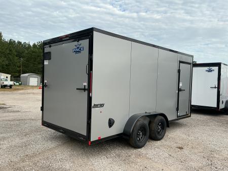 New 7 x 16 Journey SE Flat Top Sloped V-Nose 7K STANDARD INTERIOR HEIGHT IS 7'0"