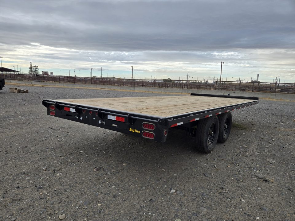 New 2027 Big Tex Trailers 8.5X20 OVER AXLE (DECKOVER) EQUIPMENT TRAILER 14K WITH SLIDE IN RAMPS