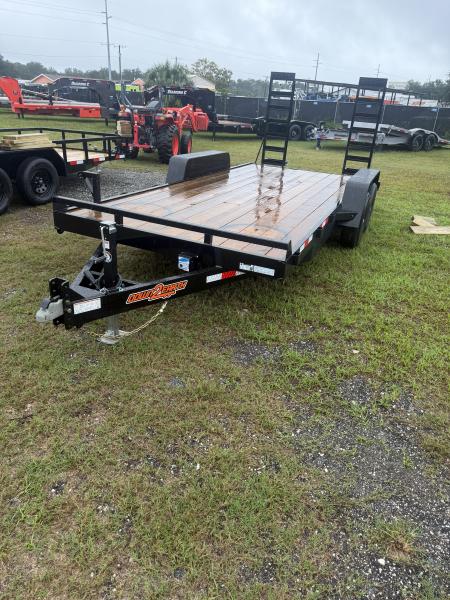 New 2027 Down 2 Earth DTE8218ER52B Equipment Trailer; 82X18; Stand Up Ramps