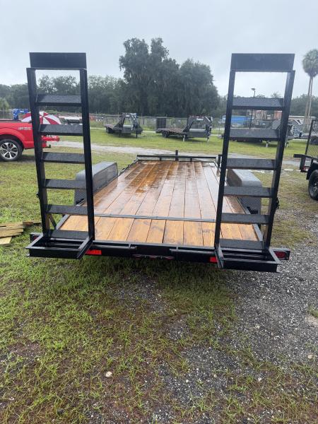 New 2027 Down 2 Earth DTE8218ER52B Equipment Trailer; 82X18; Stand Up Ramps