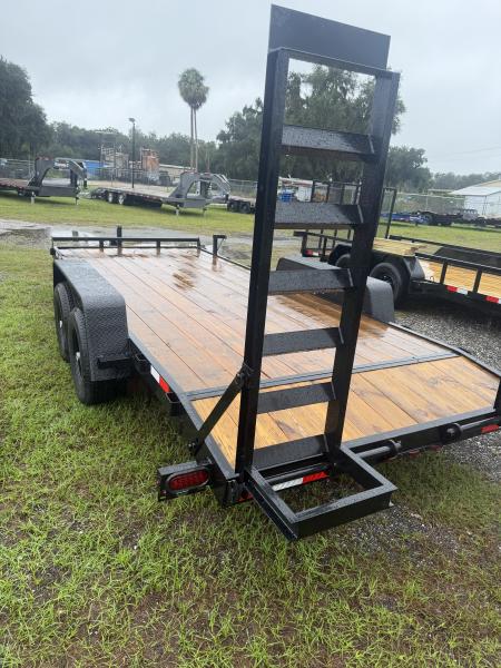 New 2027 Down 2 Earth DTE8218ER52B Equipment Trailer; 82X18; Stand Up Ramps