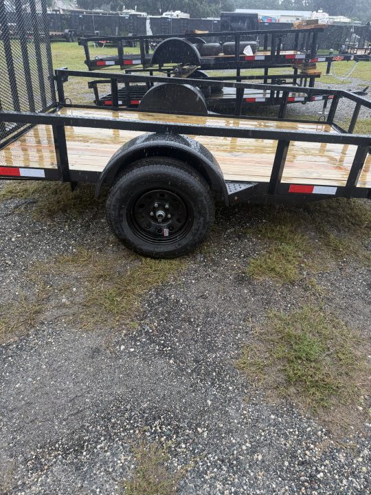 New 2027 Down 2 Earth DTE7610G29 Utility Trailer; 76x10; Fold up Top Wind Jack; 48” Gate