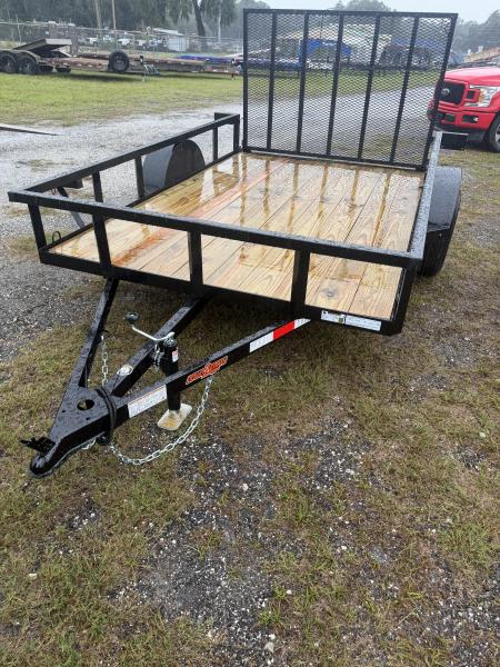 New 2027 Down 2 Earth DTE7610G29 Utility Trailer; 76x10; Fold up Top Wind Jack; 48” Gate
