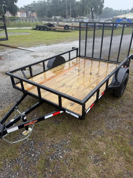 New 2027 Down 2 Earth DTE7610G29 Utility Trailer; 76x10; Fold up Top Wind Jack; 48” Gate