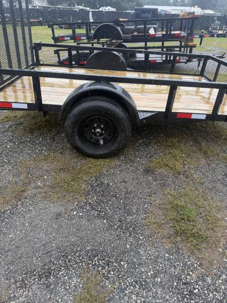 New 2027 Down 2 Earth DTE7610G29 Utility Trailer; 76x10; Fold up Top Wind Jack; 48” Gate