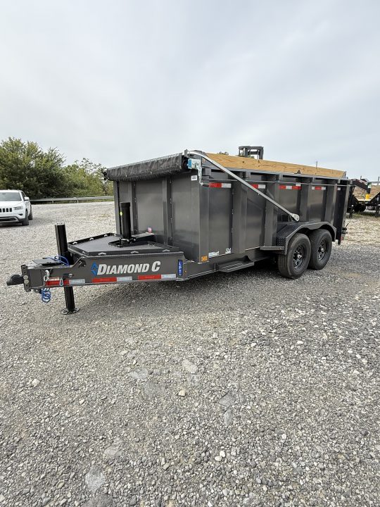 New 2027 Diamond C LPT 207 14’ Dump Trailer, PACESETTER EDITION, HYD JACK, 44” SIDES, 5 STAGE TELESCOPIC DUMP