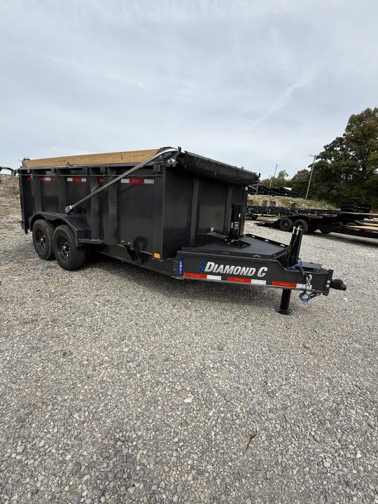 New 2027 Diamond C LPT 207 14’ Dump Trailer, PACESETTER EDITION, HYD JACK, 44” SIDES, 5 STAGE TELESCOPIC DUMP