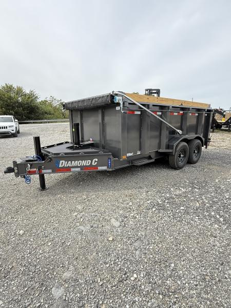 New 2027 Diamond C LPT 207 14’ Dump Trailer, PACESETTER EDITION, HYD JACK, 44” SIDES, 5 STAGE TELESCOPIC DUMP
