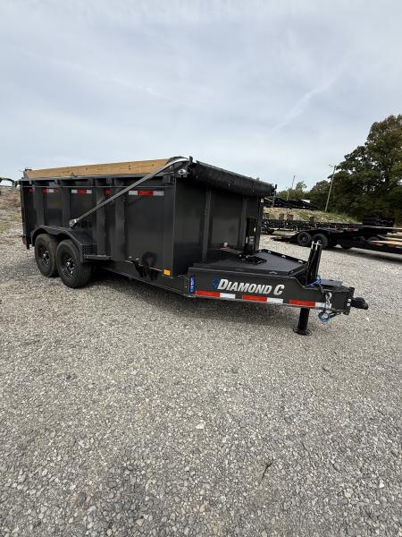 New 2027 Diamond C LPT 207 14’ Dump Trailer, PACESETTER EDITION, HYD JACK, 44” SIDES, 5 STAGE TELESCOPIC DUMP