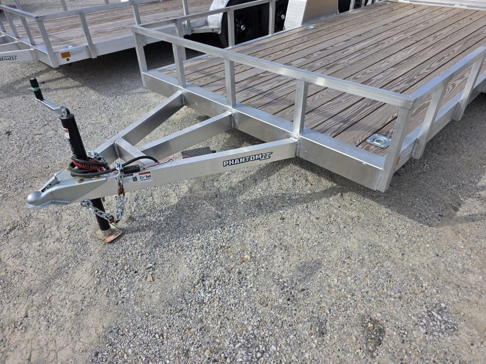 New 2026 Stealth Trailers ALUMINUM 7X14 OPEN *BRAKES* ALUMINUM WHEELS SPARE TIRE 7 X 14 Utility Trailer