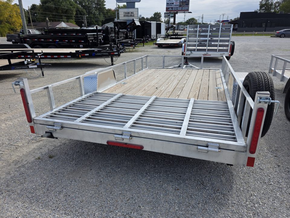 New 2026 Stealth Trailers ALUMINUM 7X14 OPEN *BRAKES* ALUMINUM WHEELS SPARE TIRE 7 X 14 Utility Trailer