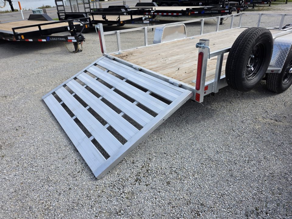 New 2026 Stealth Trailers ALUMINUM 7X14 OPEN *BRAKES* ALUMINUM WHEELS SPARE TIRE 7 X 14 Utility Trailer