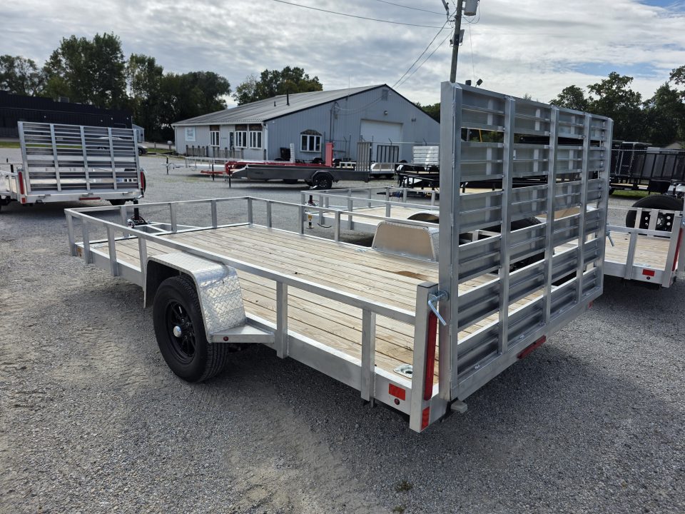 New 2026 Stealth Trailers ALUMINUM 7X14 OPEN *BRAKES* ALUMINUM WHEELS SPARE TIRE 7 X 14 Utility Trailer