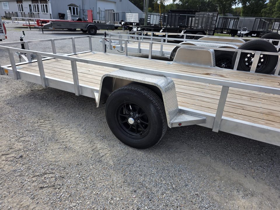 New 2026 Stealth Trailers ALUMINUM 7X14 OPEN *BRAKES* ALUMINUM WHEELS SPARE TIRE 7 X 14 Utility Trailer
