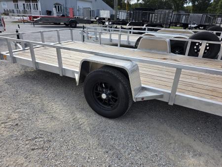 New 2026 Stealth Trailers ALUMINUM 7X14 OPEN *BRAKES* ALUMINUM WHEELS SPARE TIRE 7 X 14 Utility Trailer