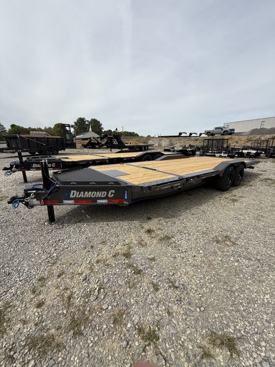 New 2027 Diamond C HXD 208 22’ Tilt Trailer, HYD JACK, 102” WIDE, DRIVE OVER FENDERS, ABS BRAKES, WINCH PLATE/BED ROLLER