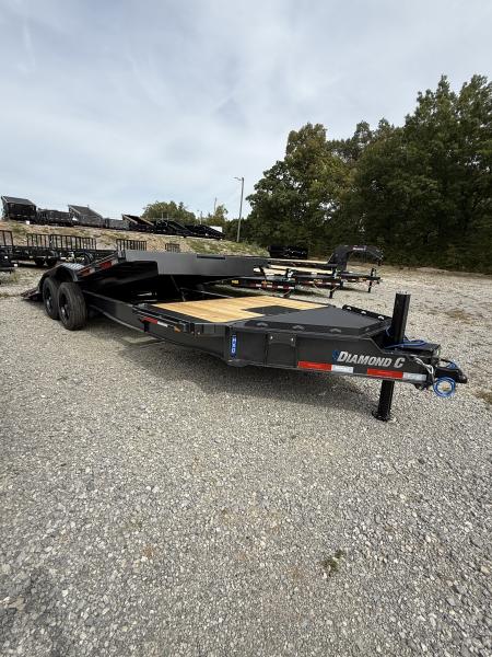 New 2027 Diamond C HXD 208 22’ Tilt Trailer, HYD JACK, 102” WIDE, DRIVE OVER FENDERS, ABS BRAKES, WINCH PLATE/BED ROLLER