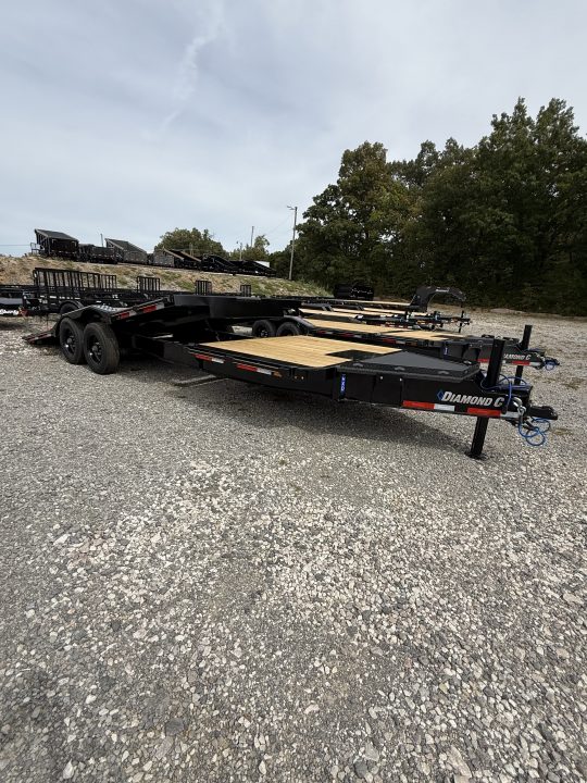 New 2027 Diamond C HXD 210 24’ Tilt Trailer, 23K GVWR, HYD JACK, ABS BRAKES, WINCH PLATE/BED ROLLER