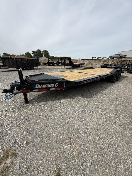 New 2027 Diamond C HXD 210 24’ Tilt Trailer, 23K GVWR, HYD JACK, ABS BRAKES, WINCH PLATE/BED ROLLER