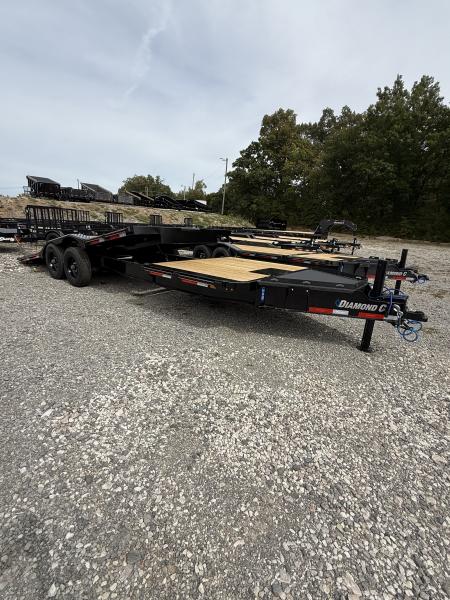 New 2027 Diamond C HXD 210 24’ Tilt Trailer, 23K GVWR, HYD JACK, ABS BRAKES, WINCH PLATE/BED ROLLER